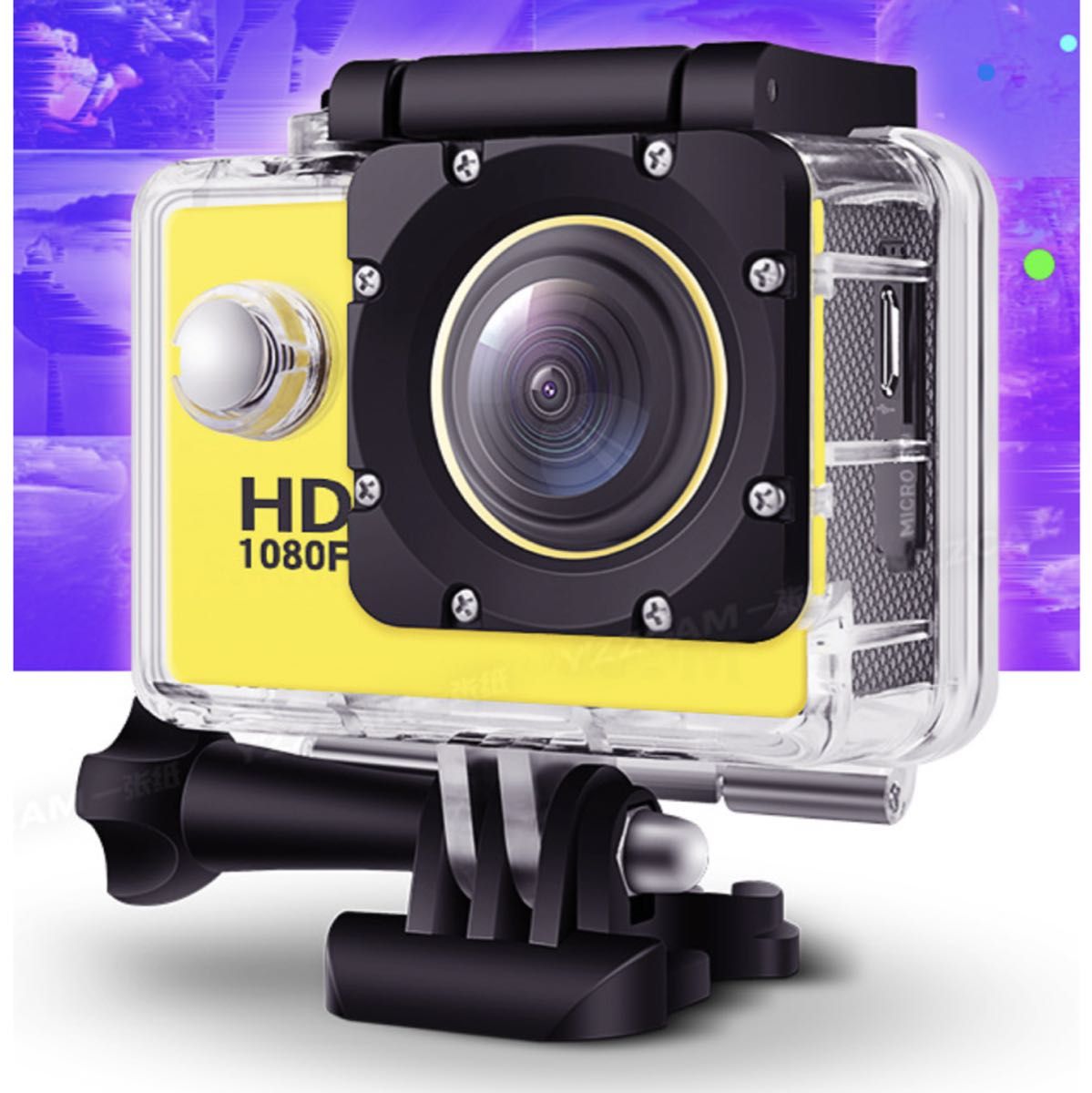 アクションカメラ SJ4000E　ピンク ハイビジョン 新作 4K ビデオカメラ 防水 旅行