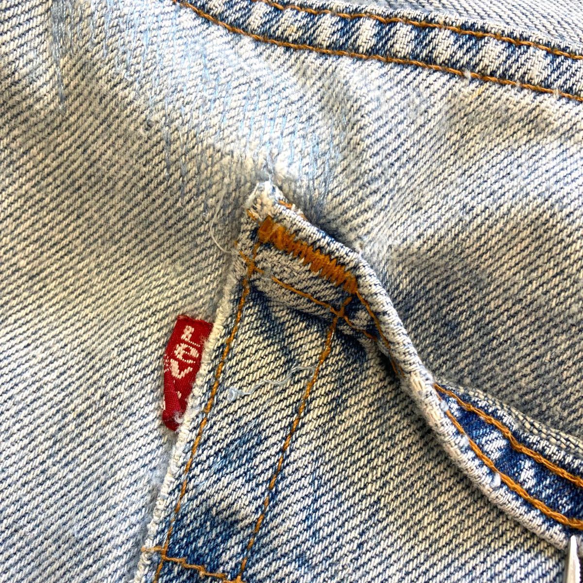 【Levi's】90s リーバイス501 USA製 デニムパンツ アイスブルー LEVI'S 90年代 ジーンズ ヴィンテージ古着 アメリカ製 ゴールデンサイズ 