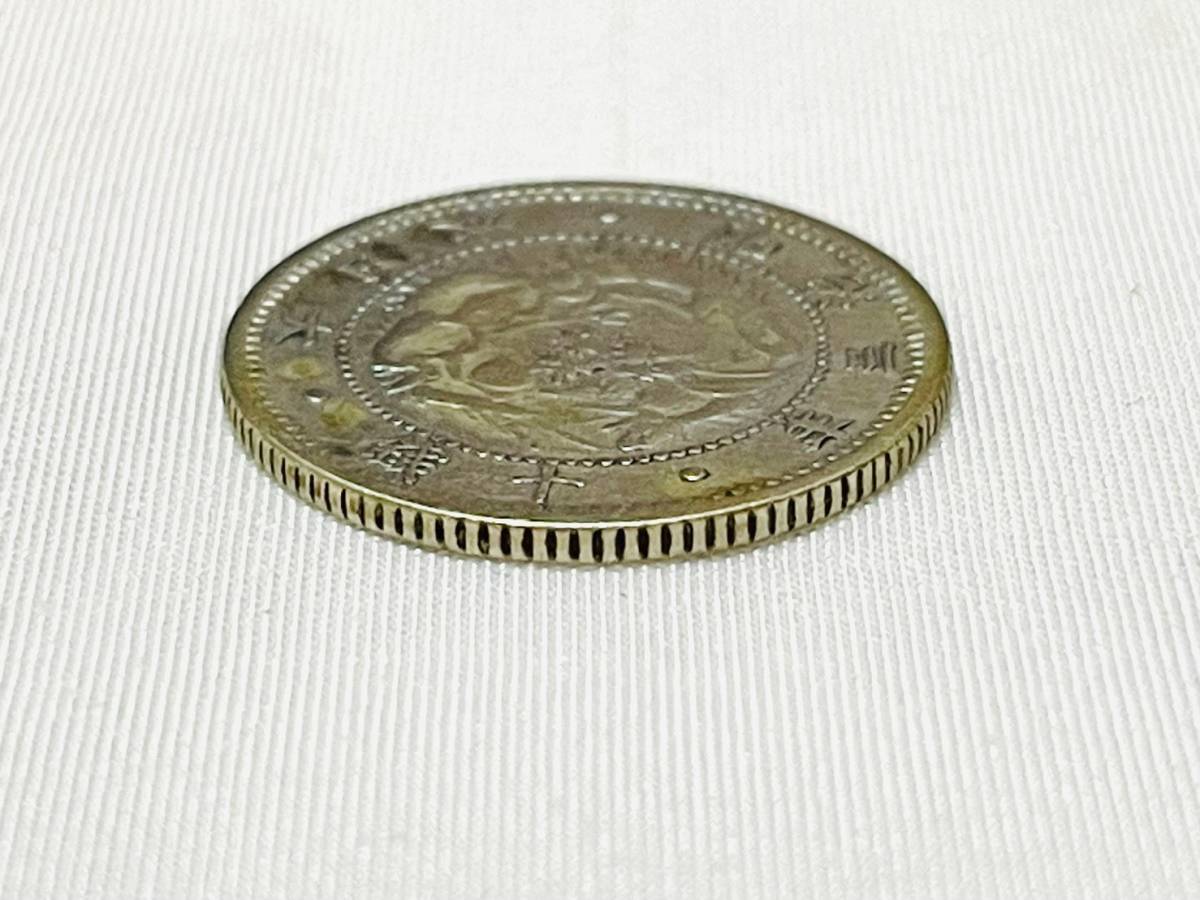 D6383*2 asahi day dragon 10 sen silver coin Meiji three year 3 year large Japan diameter approximately 18. weight 2.47g old coin coin coin small size [ ordinary mai shipping ]