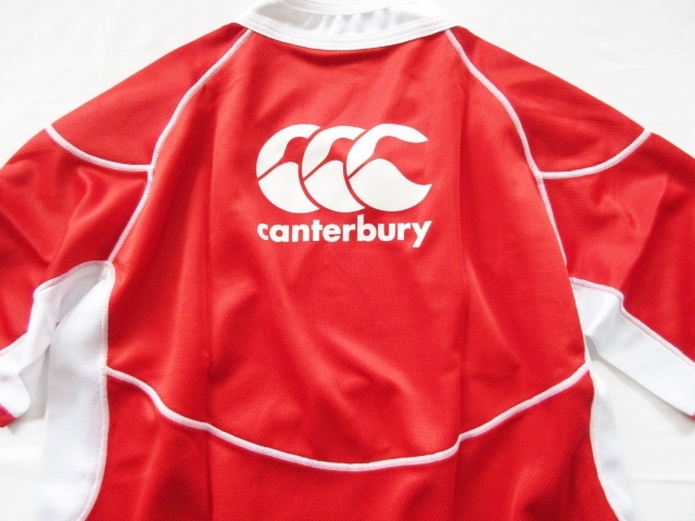 メンズ 5L◆未使用 CANTERBURY カンタベリー ラグビー日本代表 選手支給品 半袖 ジャージ PRACTICE JERSEY 吸汗速乾 耐久性抜群_画像6