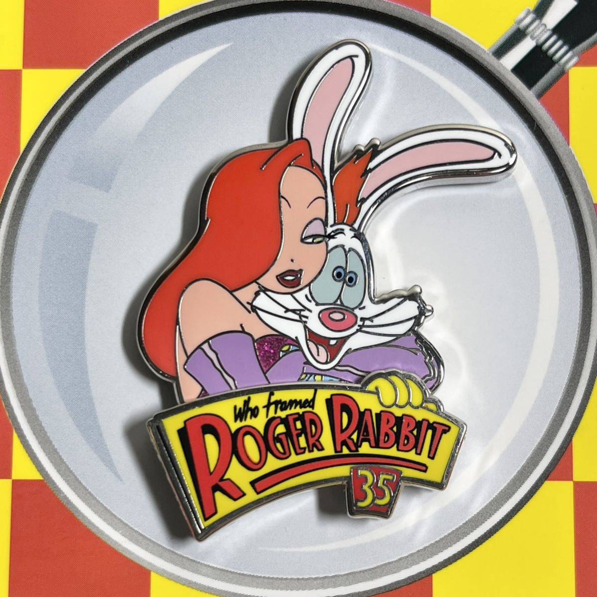 ロジャーラビット ピンバッジ 35周年 ディズニーストア ジェシカ ロジャーラビット ピンバッジ 35周年 ディズニーストア ジェシカ
