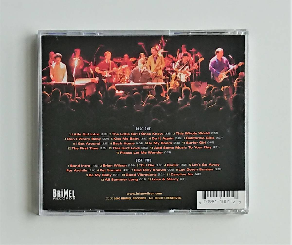 Brian Wilson / Live At The Roxy Theatre ブライアン・ウィルソン ライブ 2枚組 2000年輸入盤 ビーチ・ボーイズ_画像2