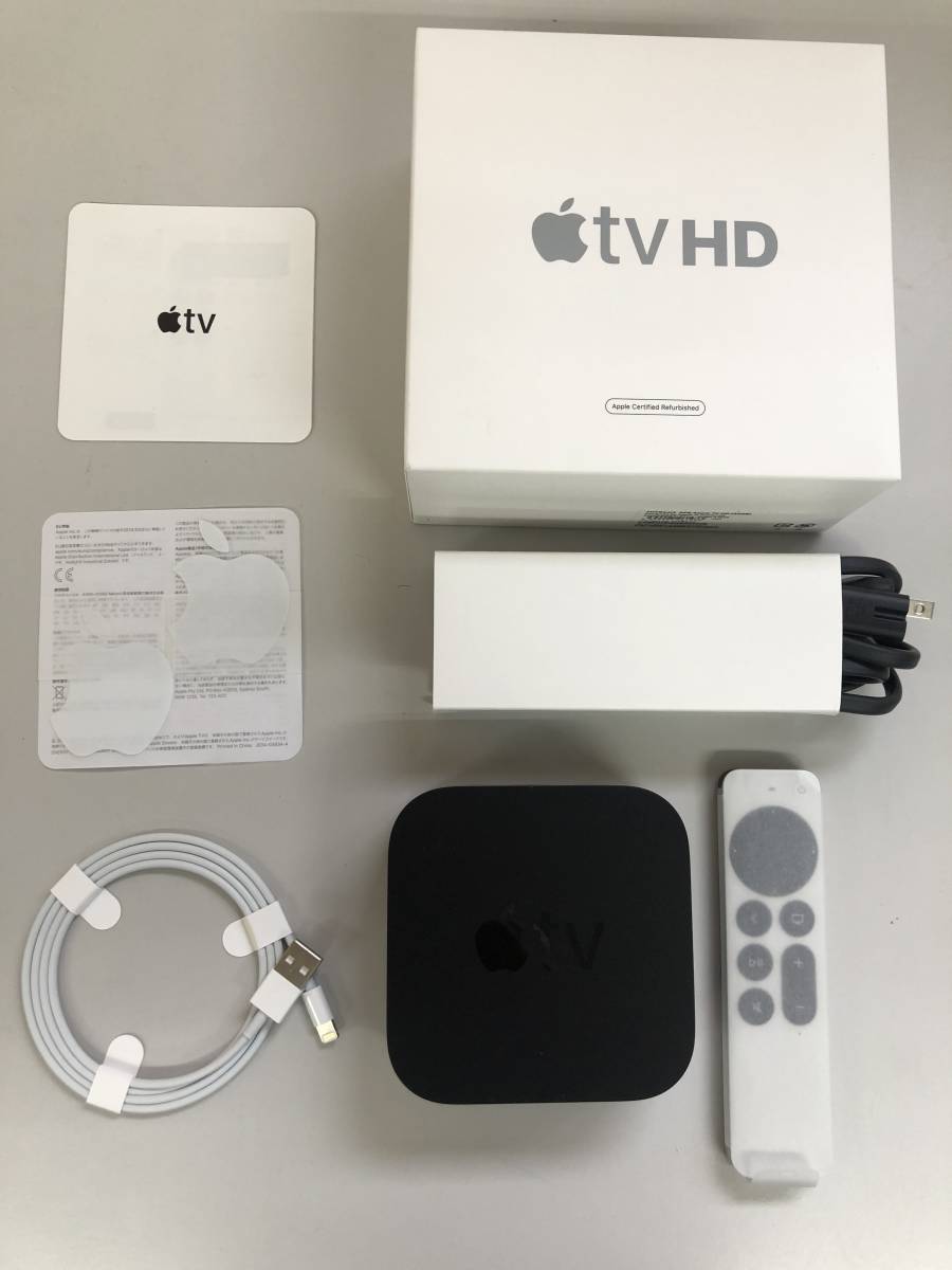 動作美品Apple TV 第4世代MGY52J/A A1625 32GB ブラック元箱リモコン