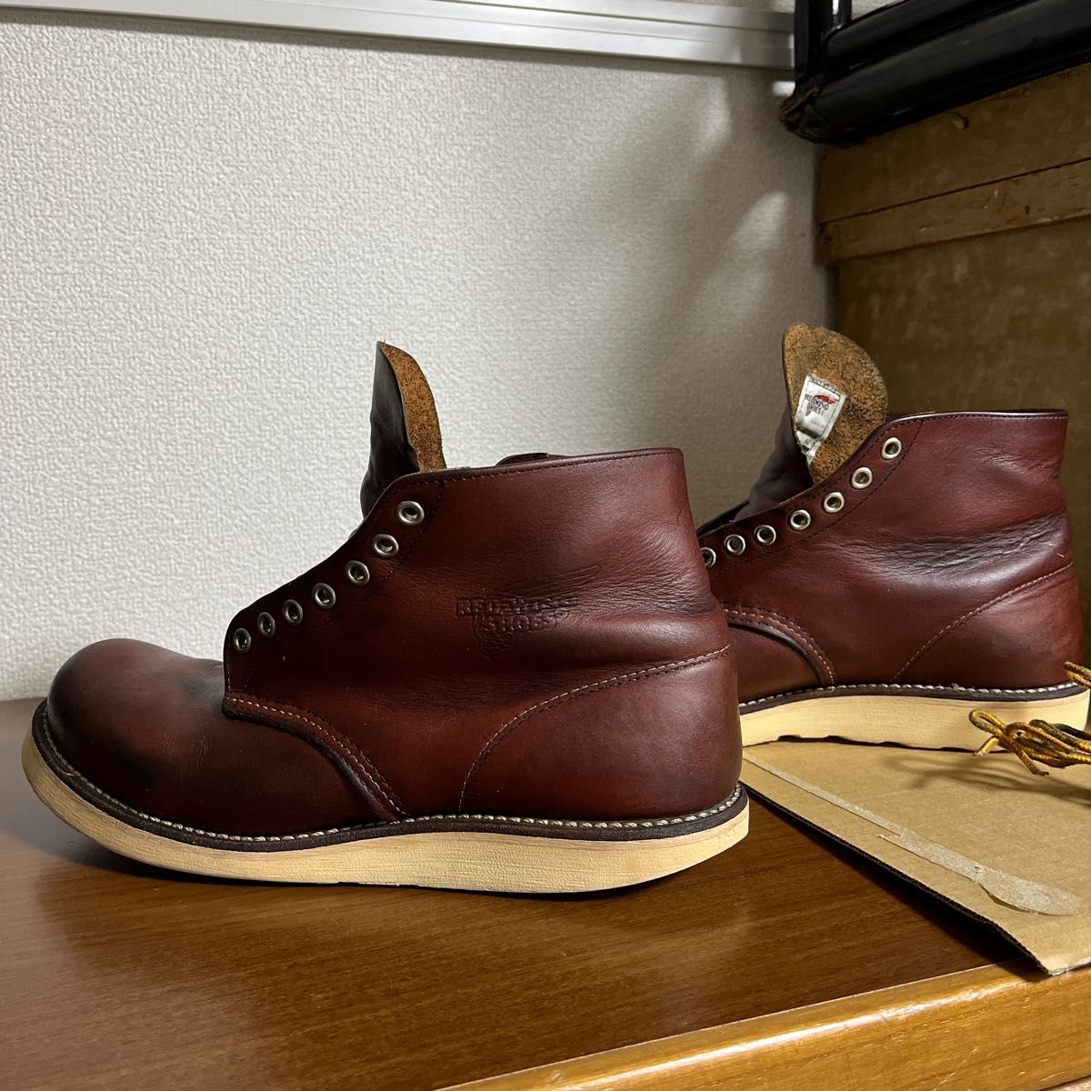 9D 美品 14年】レッドウィング 9105 アイリッシュセッター 赤茶 9D 美品 14年】レッドウィング 9105 アイリッシュセッター 赤茶