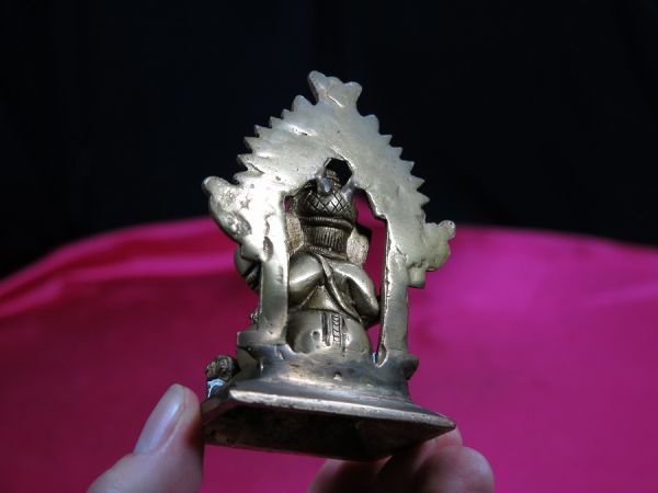 c 古銅光背付きガネーシャ像 インド 金工 神像 仏像 ヒンズー教 c 古銅光背付きガネーシャ像 インド 金工 神像 仏像 ヒンズー教