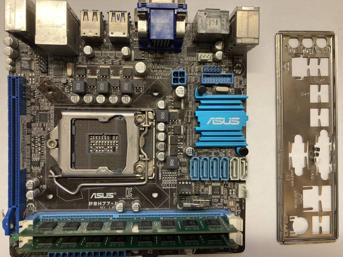 好きに LGA1155 P8H77-I ASUS DDR3 メモリ16GB（8G*2）セット マザーボード Mini-ITX ASUSTeK