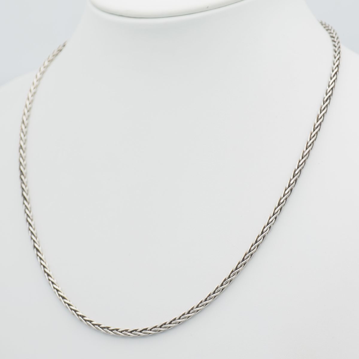 E499 ヴィンテージ 925 ITALY刻印 ネックレス 編み込み チェーン E499 ヴィンテージ 925 ITALY刻印 ネックレス 編み込み チェーン