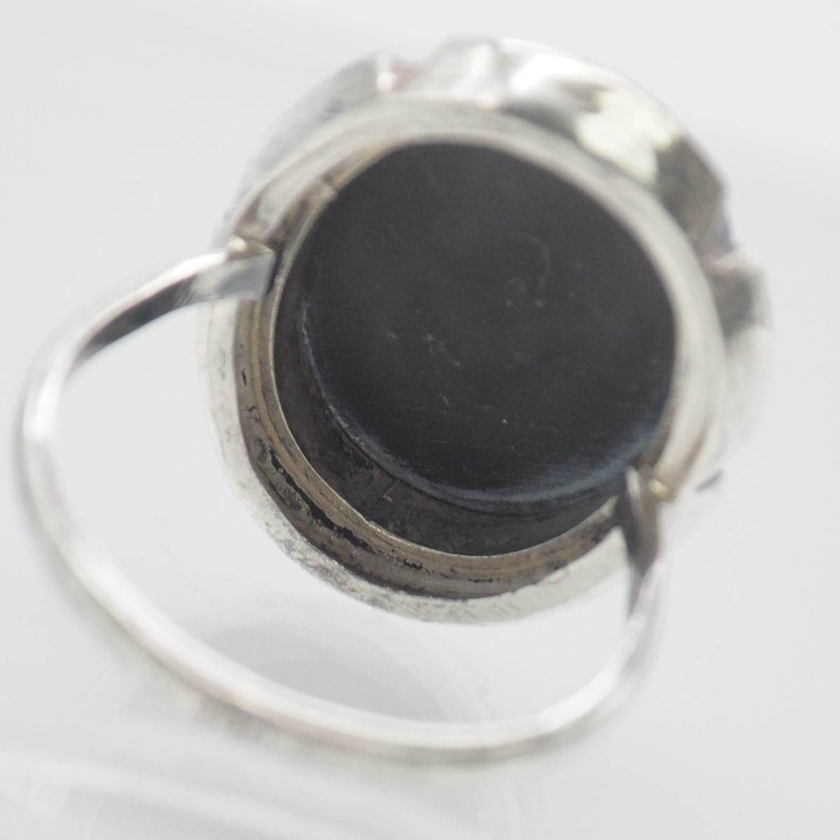D348 シェルカメオ 800刻印 リング 女性横顔 デザイン シルバー D348 シェルカメオ 800刻印 リング 女性横顔 デザイン シルバー