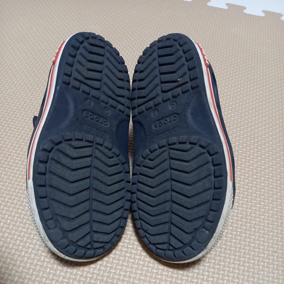 クロックス　サンダル　シューズ　14cm程度(サイズC7)　ネイビー　14.0cm　子ども靴　ベビーシューズ　crocs_画像5