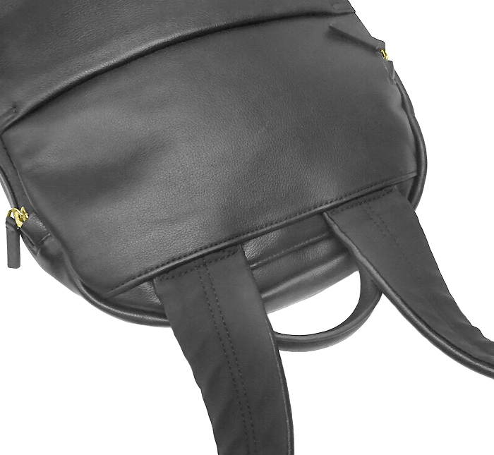 【超美品】 トゥミ TUMI バックパック リュック バッグ 鞄 レザー ブラック ゴールド メンズ レディース シリアル有 ポケット多め 柔らかい_画像5