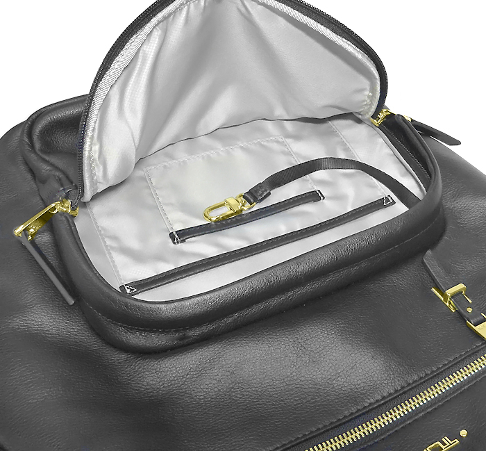 【超美品】 トゥミ TUMI バックパック リュック バッグ 鞄 レザー ブラック ゴールド メンズ レディース シリアル有 ポケット多め 柔らかい_画像8