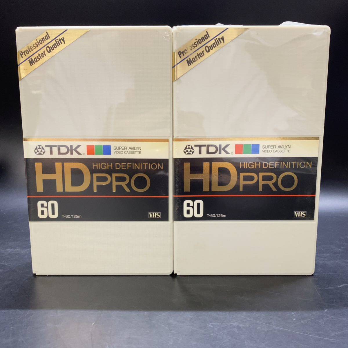 【未開封】TDK ビデオカセット HD-PRO 2本 T-60HDP スーパーアビリン HD-PRO 2本 T-60 VHS 当時物 レトロの画像6