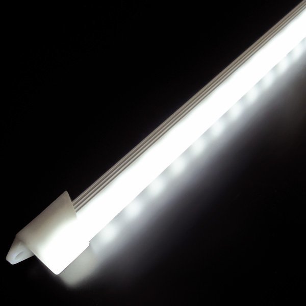 アルミバーライト 50cm 24V LED 計144発 2本セット 2列発光 ホワイト 蛍光灯 船舶 トラック 室内灯 照明/11_画像10