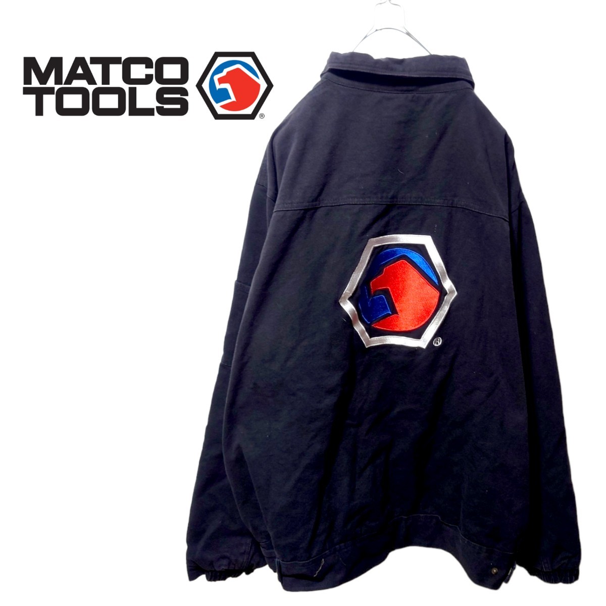 【MATCO TOOLS】ビッグロゴ刺繍 ダック地 中綿入りブルゾンA-1149_画像1