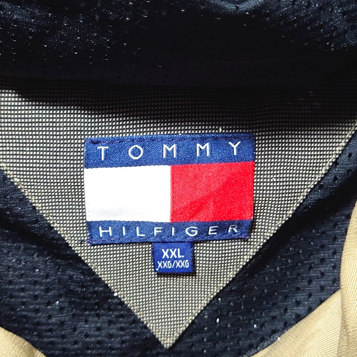 【TOMMY HILFIGER】90's ナイロンアノラックパーカー S-090_画像4