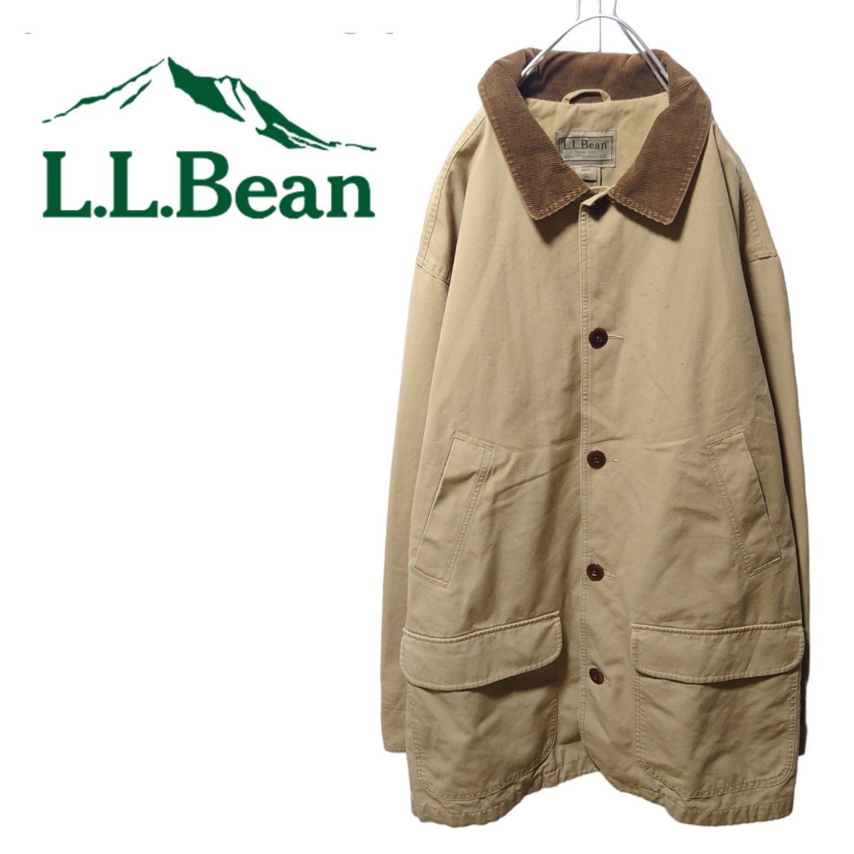 独特な 【L.L.Bean】コーデュロイ襟 ハンティングジャケット S-114