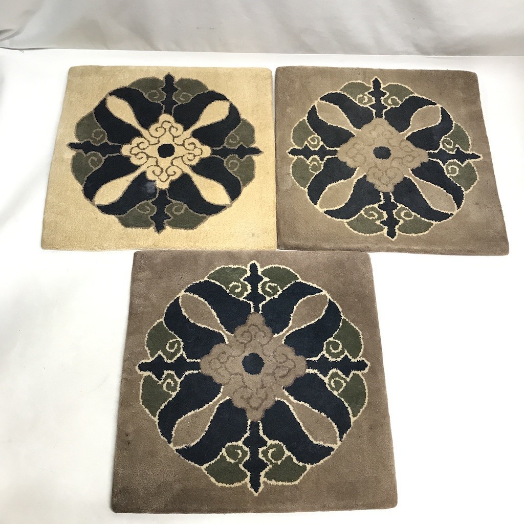 新鍋島 50cm×50cm 座布団 敷物 アンティーク ビンテージ レトロ 新鍋島