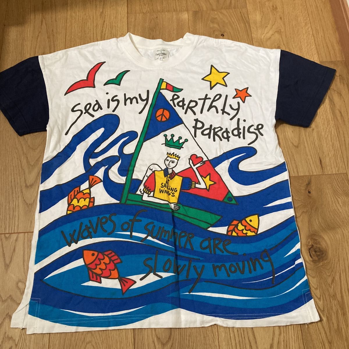 カステルバジャックスポーツ　tシャツ　サイズ1 レディース　総柄　アートT ピカソ　 Tシャツ castelbajac sport