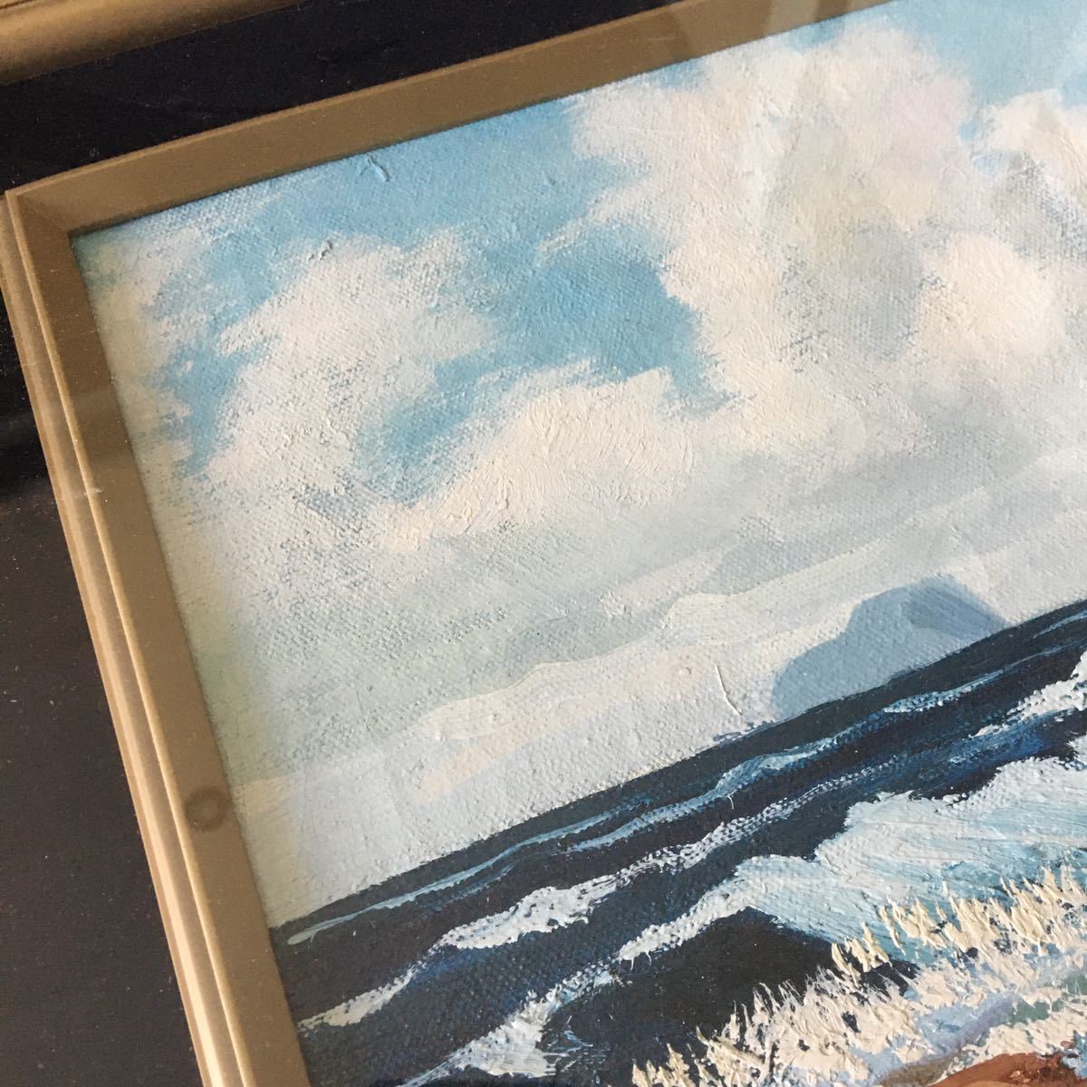 Yahoo!オークション - 油絵「海」サイン有り M.TAKAGI 油彩4号 Yahoo!オークション - 油絵「海」サイン有り M.TAKAGI 油彩4号