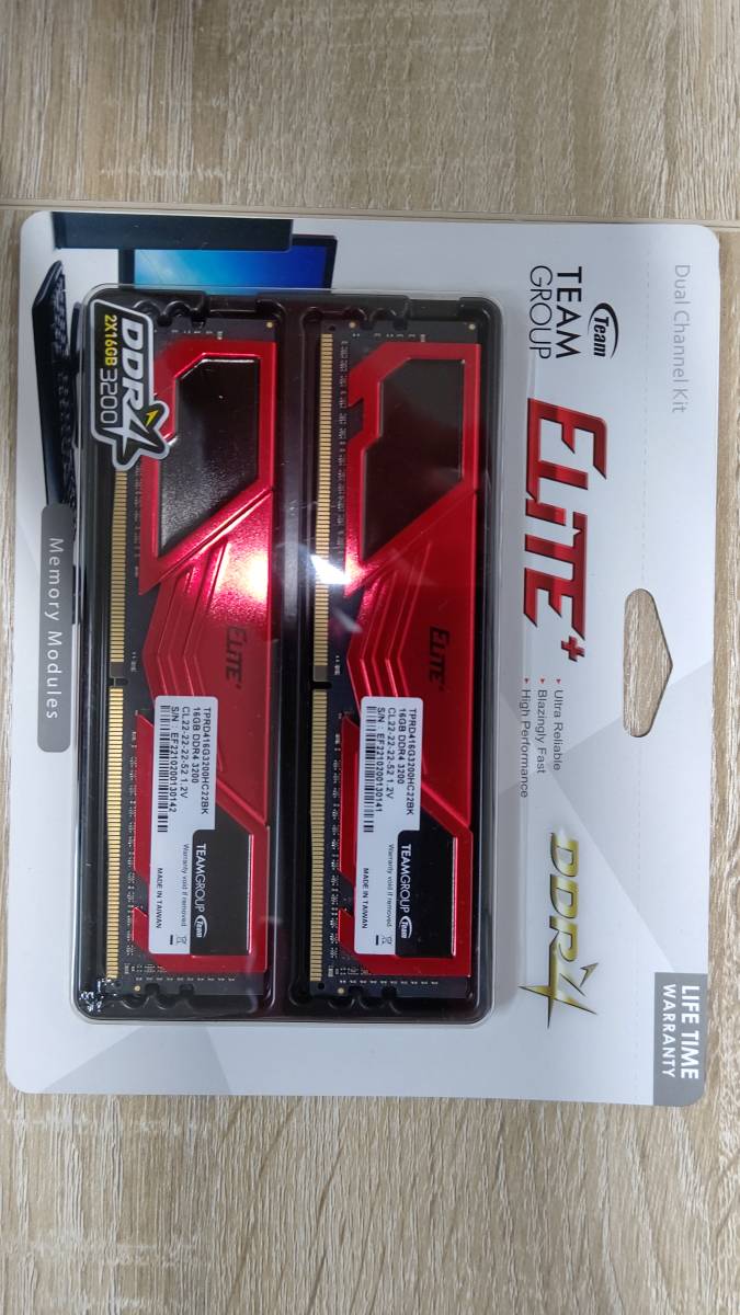 魅力的な Team DDR4-3200 PC4-25600 16GB*2set 合計32GB その他 魅力的な Team DDR4-3200 PC4-25600 16GB*2set 合計32GB その他