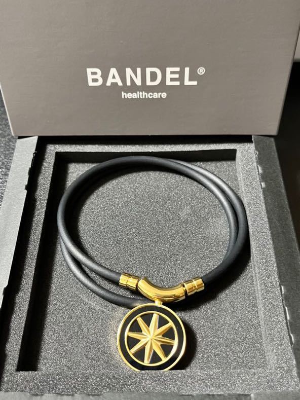 【ブラックゴールド47cm】BANDEL (バンデル) healthcare necklace Earth (black×gold) HLCNEBG47 47cm