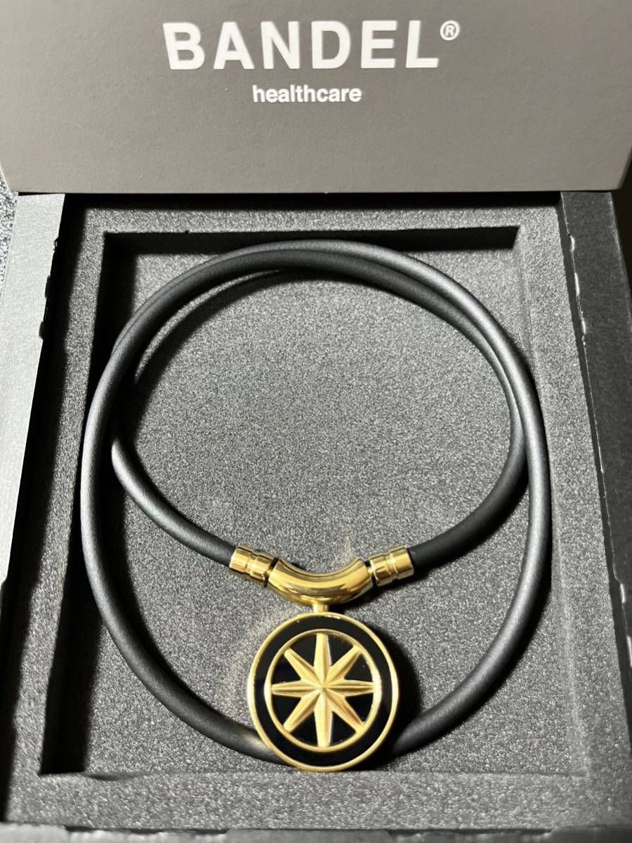 【ブラックゴールド52cm】バンデル (Bandel) healthcare necklace Earth (black×gold) HLCNEBG52 52cmの画像1