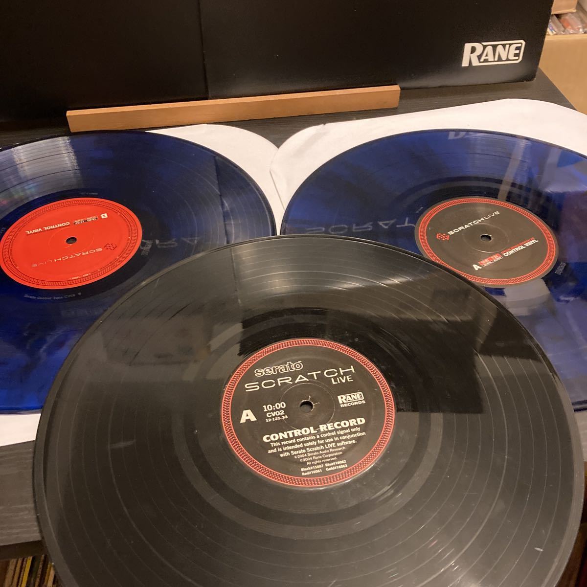 RANE Serato 【SCRATCH LIVE second edition 】Blue Vinyl 2枚セット おまけ1枚付き青盤 貴重_画像6