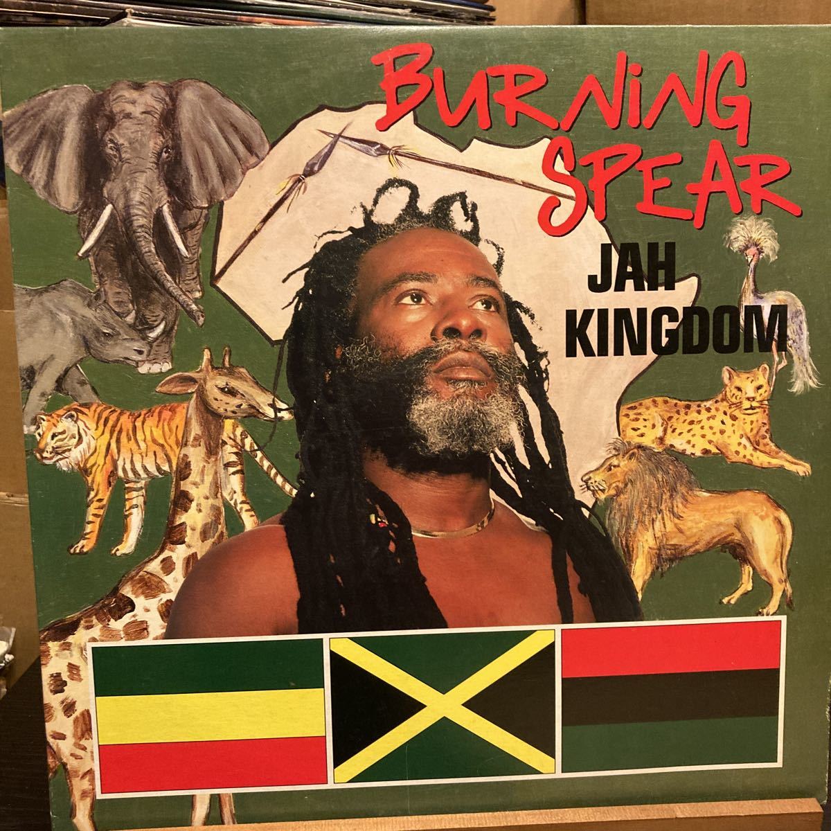 Burning Spear 【Jah Kingdom】162-539-915-1 mango Roots Reggae バーニングスピアー レコード_画像1