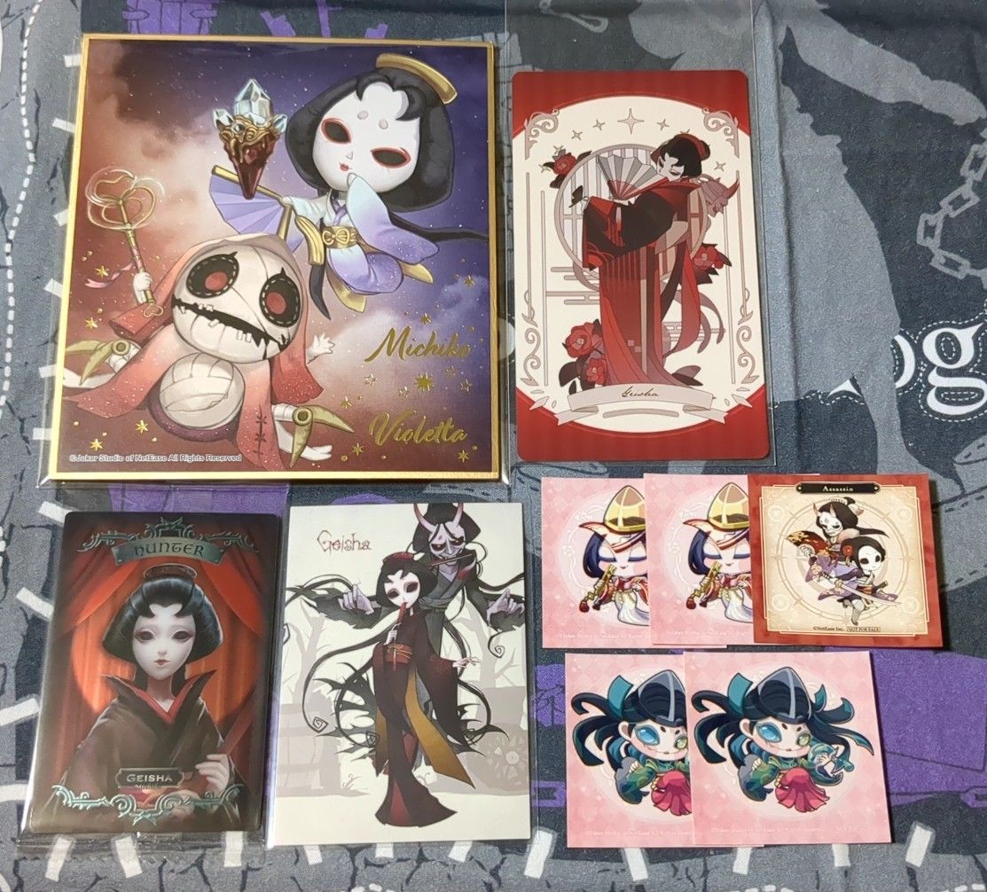 第五人格 identityV 芸者 美智子 4周年スイパラ 第五人格 芸者 美智子 缶バッジ 痛バ アクスタスイパラ カフェ 4