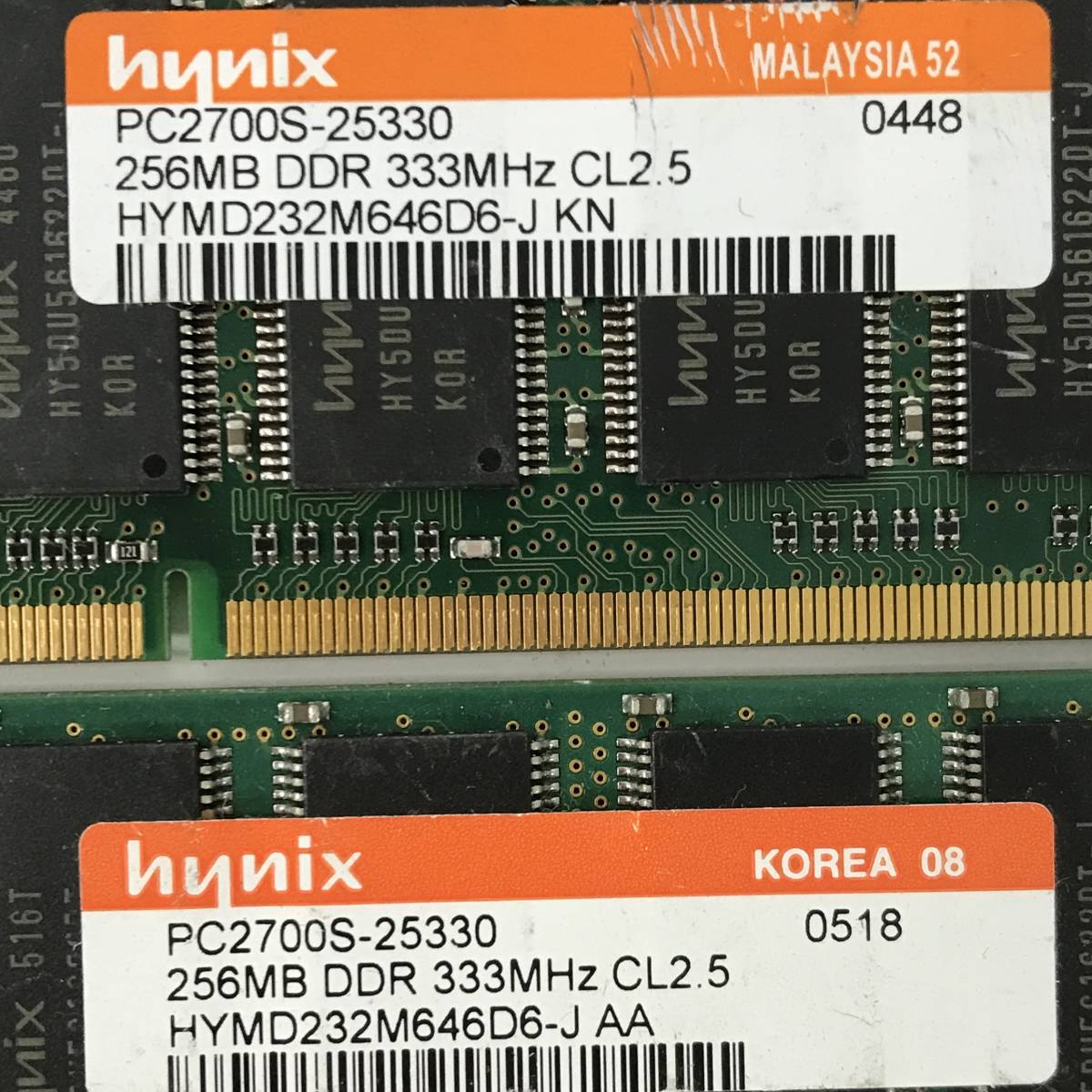 MF1/53　SK Hynix ハイニックス ノートPC用メモリ 13枚セット 大量 まとめ SDRAM DDR ジャンク 動作未確認 HMT325S6BFR8C HMT351S6CFR8C 等_画像10