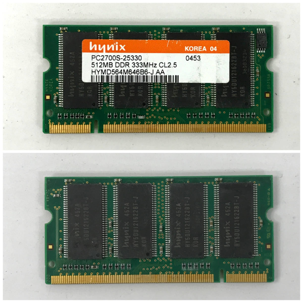 MF1/53　SK Hynix ハイニックス ノートPC用メモリ 13枚セット 大量 まとめ SDRAM DDR ジャンク 動作未確認 HMT325S6BFR8C HMT351S6CFR8C 等_画像6