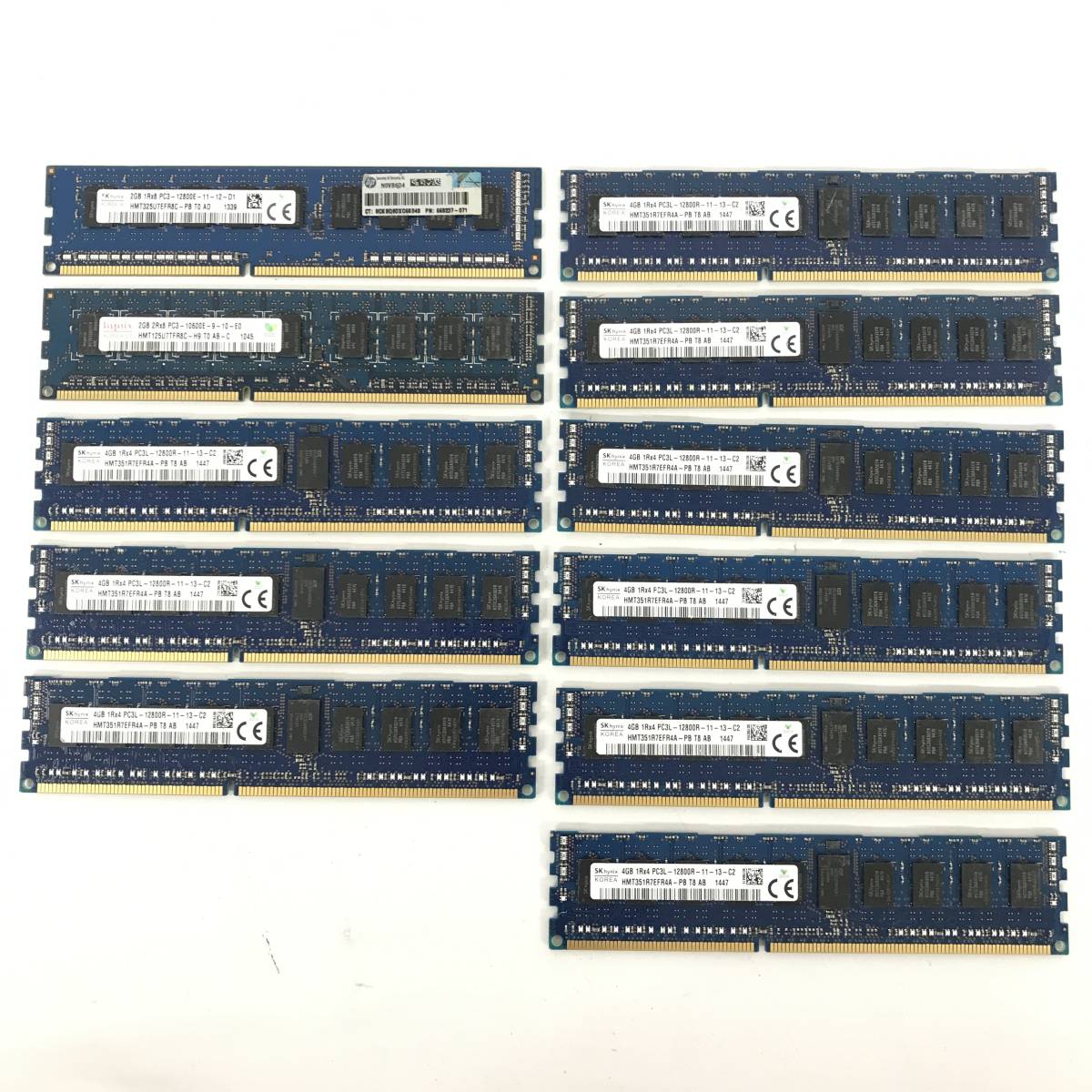MF1/56　SK Hynix ハイニックス PC サーバー用 メモリ 11枚 セット DDR4 2GB / 4GB 大量 まとめ SDRAM DDR ジャンク 動作未確認_画像1