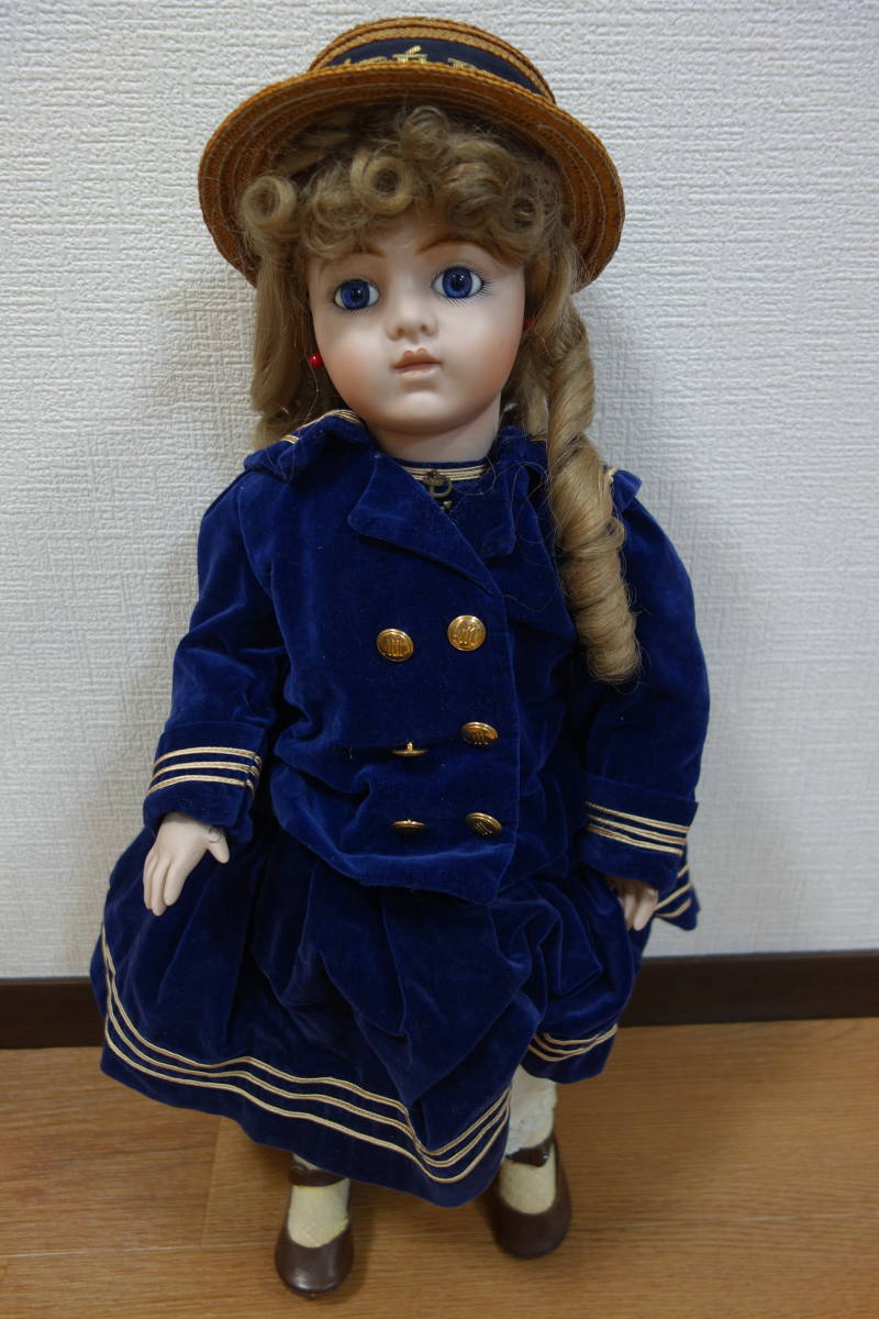 ビスクドール　collectors doll コレクターズドール　CD-132　ブリュ　BRU　アンティーク調　西洋人形　セーラー服を着たブリュ　59㎝_画像4