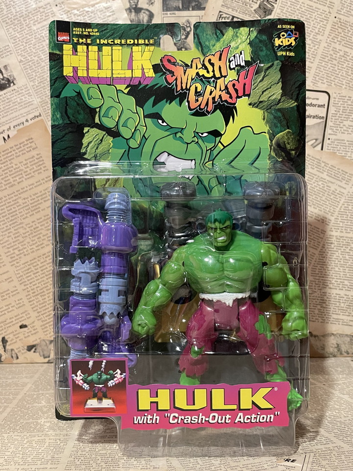 ☆1990年代/超人ハルク/アクションフィギュア/即決ビンテージ/Toybiz/The Incredible Hulk/Action Figure(Incredible Hulk/MOC) MA-165_画像1