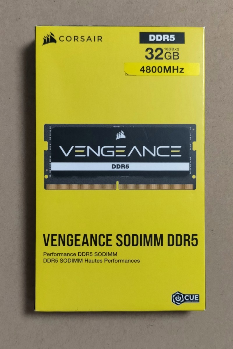 正規通販】 ノートPC 4800MHz DDR5 VENGEANCE CORSAIR Sodimm メモリー