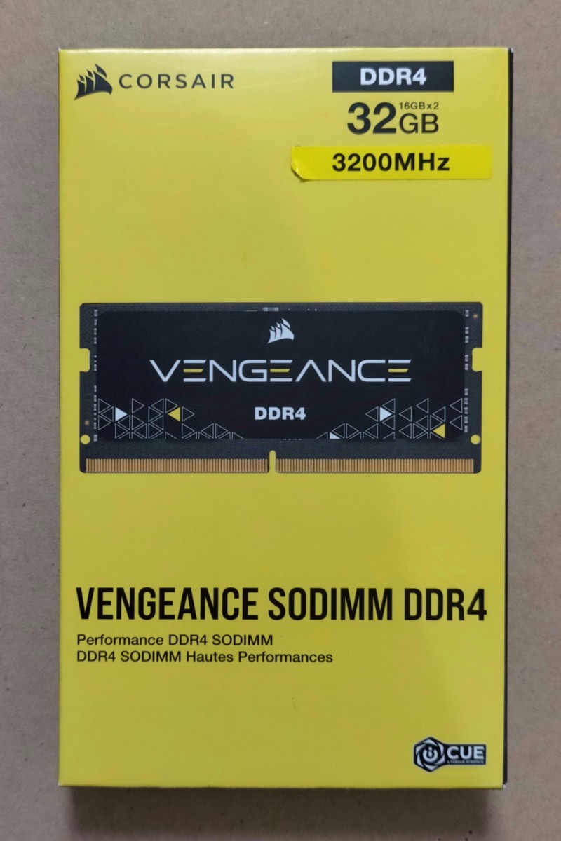CORSAIR VENGEANCE ノートPCメモリ DDR4 3200MHz 16GB 2枚 計32GB