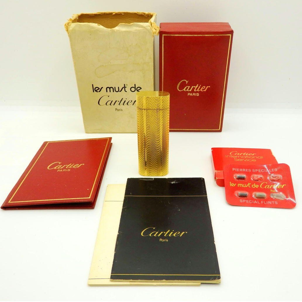 一般中古】Cartier カルティエ/ガスライター ゴールドカラー 喫煙具