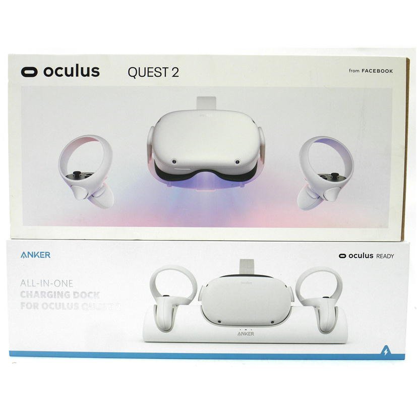良品/Anker充電ドック付き】Oculus/オキュラス QUEST2/クエスト2 128GB