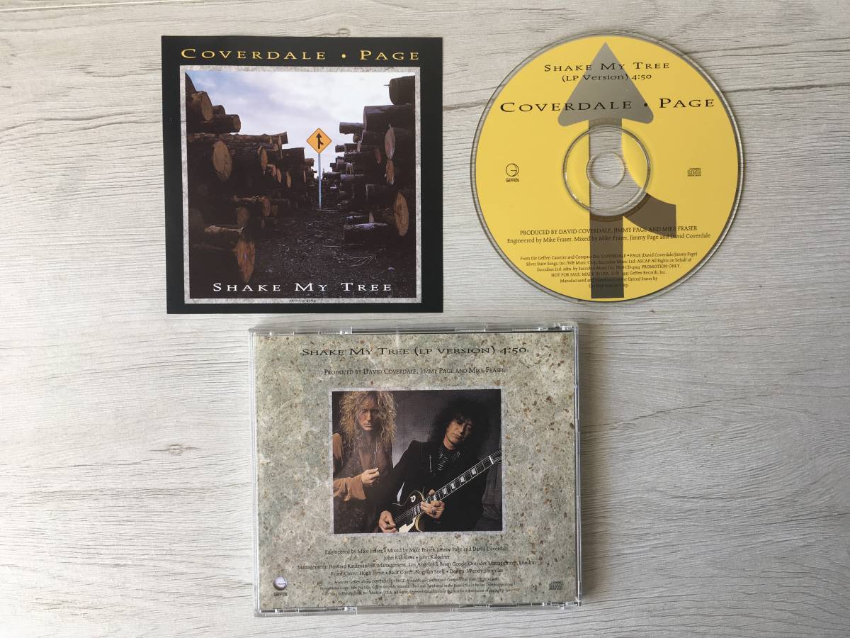 COVERDALE PAGE SHAKE MY TREE US盤　PROMO