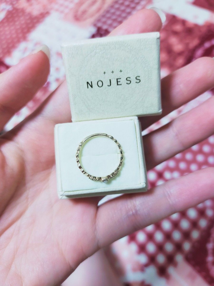 Nojess リング K10 7号 美品 ノジェス オパール ダイヤモンド Nojess リング K10 7号 美品 ノジェス オパール ダイヤモンド