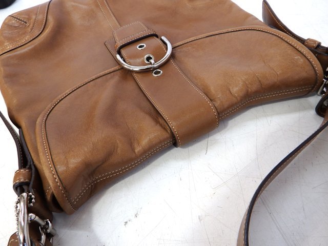  Coach COACH shoulder bag H3S-9481 leather Brown # Cross body possible 