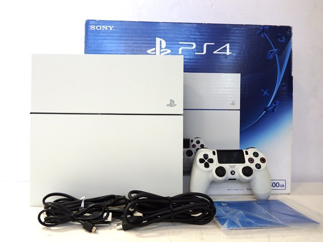 公式ショップ】 ◇SONY PS4/CUH-1200AB02◇500GB 完品 ホワイト 本体