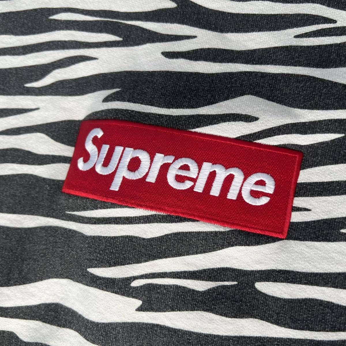 希少サイズ2XL 木村拓哉着用 supreme 22AW BOX LOGO CREWNECK ゼブラ