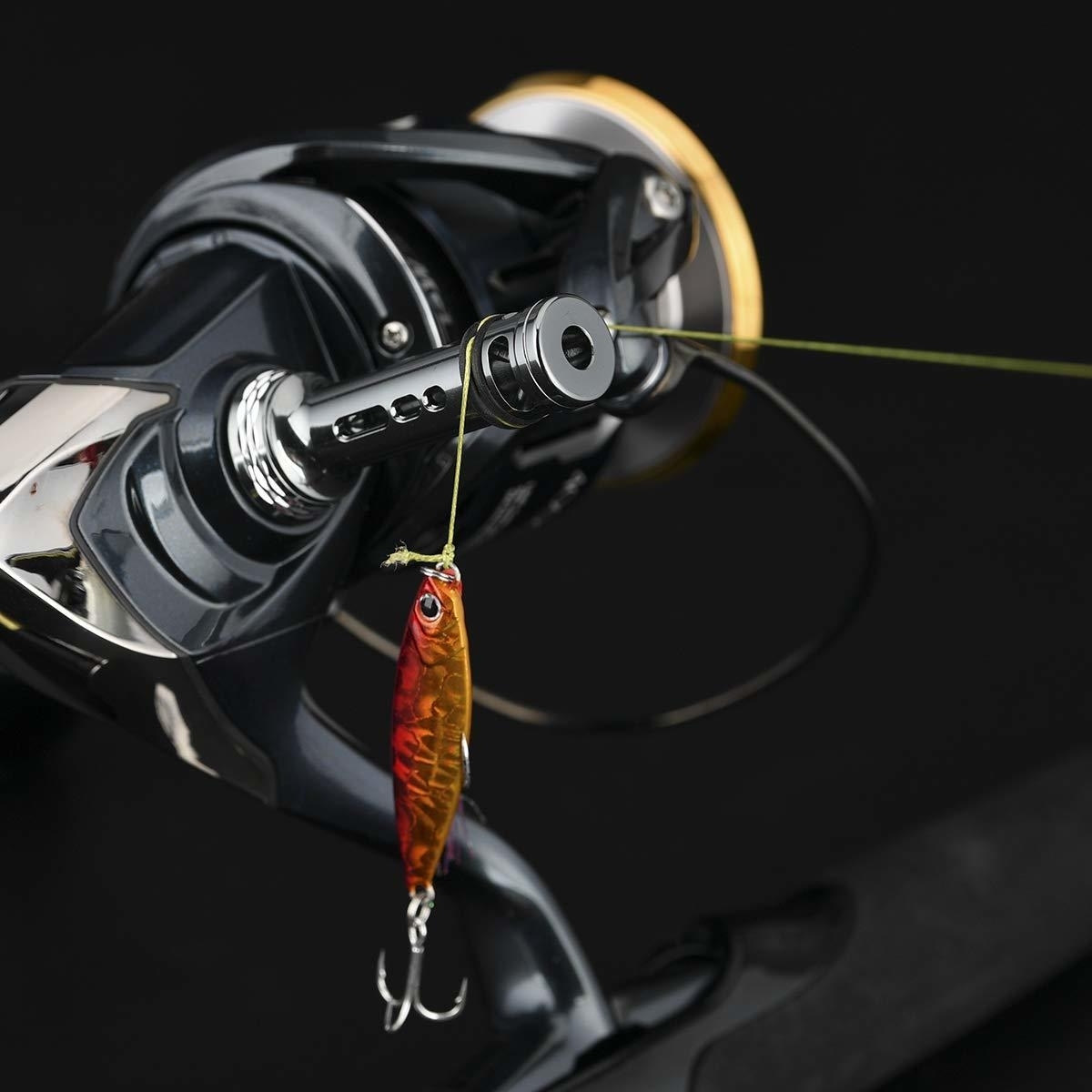 GOMEXUS ゴメクサス リールスタンド R4SK ガンメタル シマノ ダイワ 用 ボディキーパー Shimano Daiwa 48mm ケミホタル収納可能_画像5