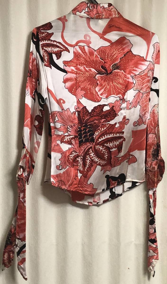 Just cavalli* silk floral print blouse * size 38