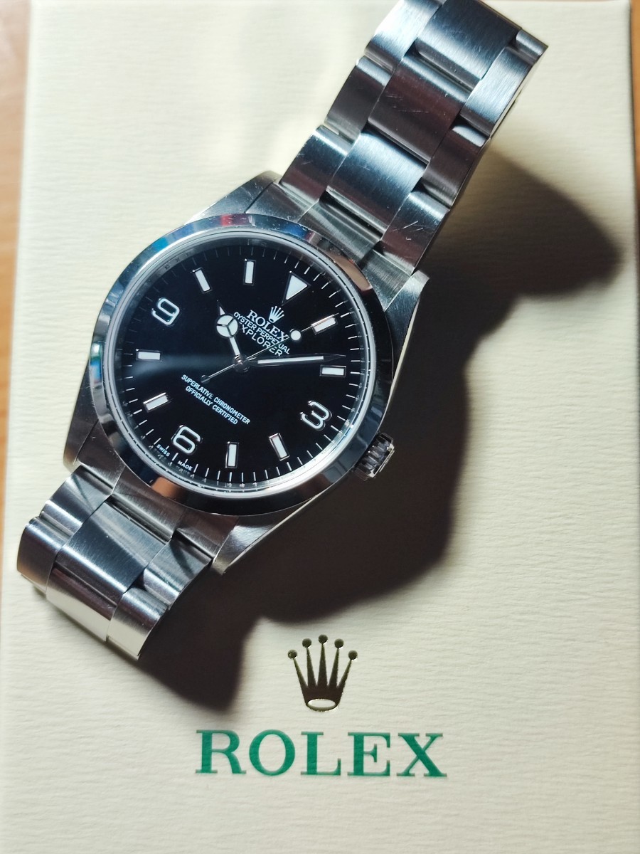 ロレックス　エクスプローラー　114270　Z番　ルーレット刻印　王冠透かし ROLEX エクスプローラー1_画像1