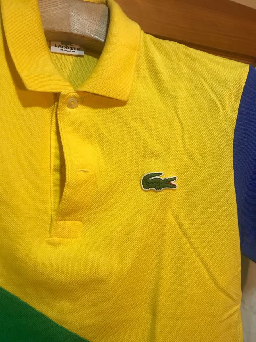 ラコステ　ポロシャツ　ブラジル国旗　ワールドカップ　オリンピック　オマケ:バナナリパブリック　Tシャツ