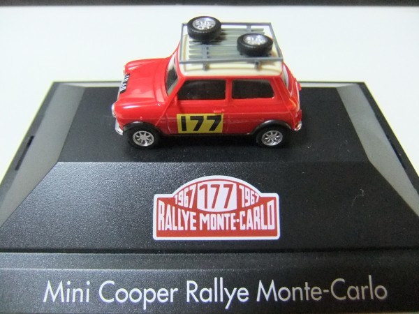  Mini Cooper Mini Cooper Rally Monte Carlo Rallye No.177 Herpa 1/87 Herpa MADE IN GERMANY