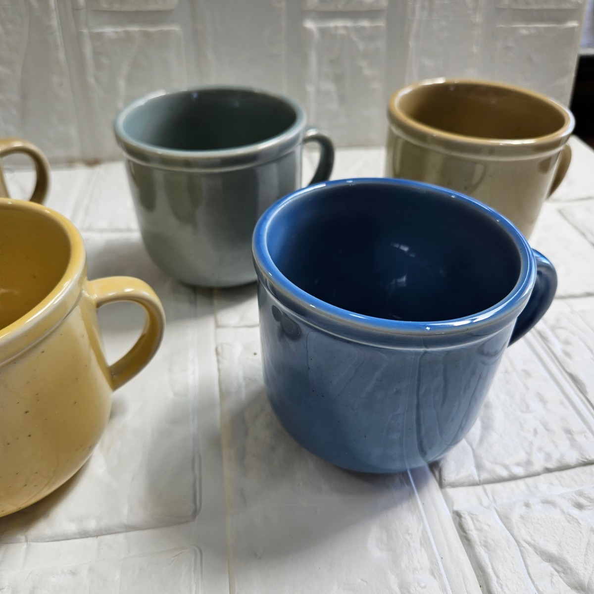 【未使用】 マグカップ　コーヒーカップ　5個セット　カラフル　陶器　食器　DUO CAI　コレクション_画像3