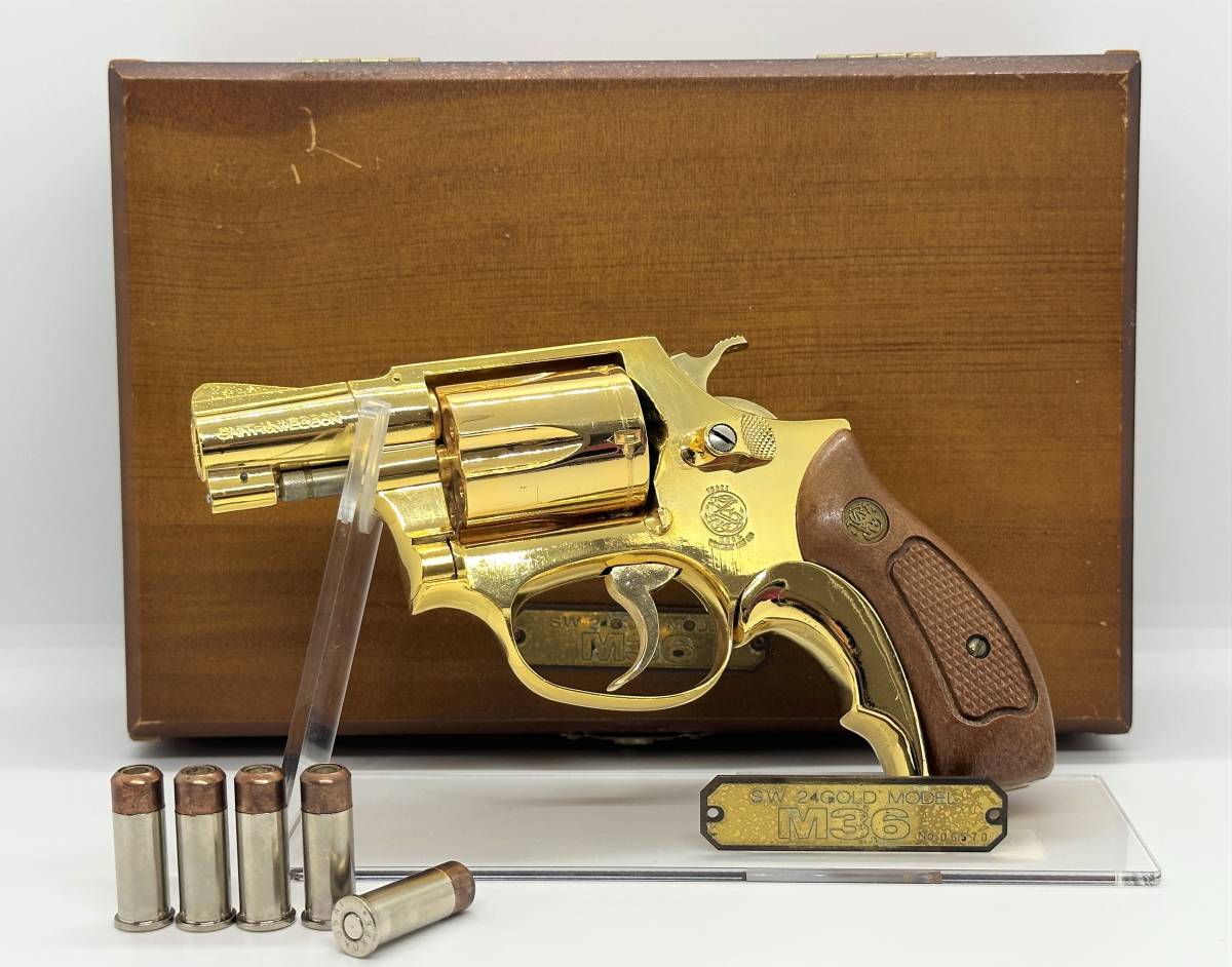 KOKUSAI S&W M36 24Kメッキ 金属モデルガン コクサイ SMITH&WESSON SMG